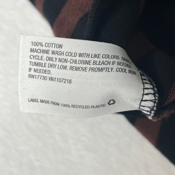 The Nines x Hatch Tunic Shift Dress XS Brown Black Striped Maternity Target Boxy - Picture 11 of 11